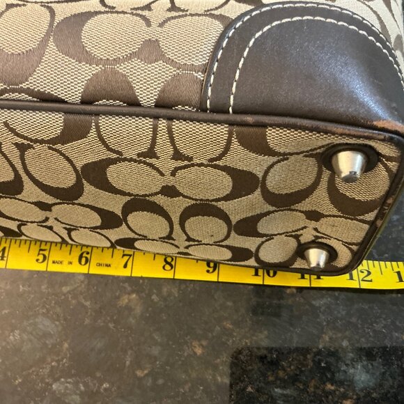 Coach Brown and Tan Tote Bag - Picture 5 of 7